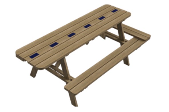 Paris Innovation Summer Fellowship : Prototypage d’une latte à énergie solaire implémentable sur les tous les modèles de table et qui permet de recharger des téléphones et d’intégrer au mobilier urbain des modules intelligents ou des capteurs